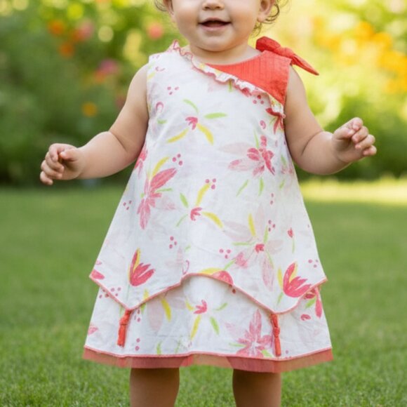 Peluche & Tartine Floral Layered Dress 24 Months - Picture 9 of 9
